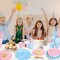 168 PCS Light Pink and Blue Plates and Napkins (Light Blue and Light Pink)